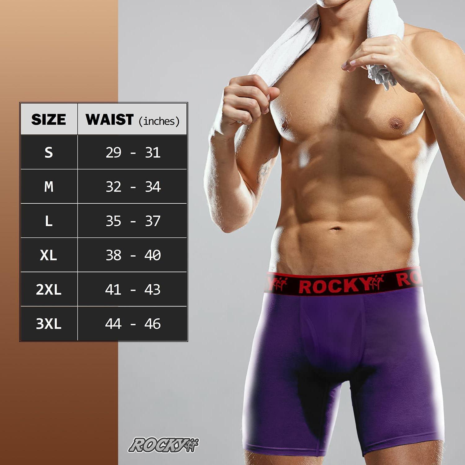 image:imageRocky Mens Boxer Briefs 4Way High Performance Pouch Underwear 2Pack TaglessPurple