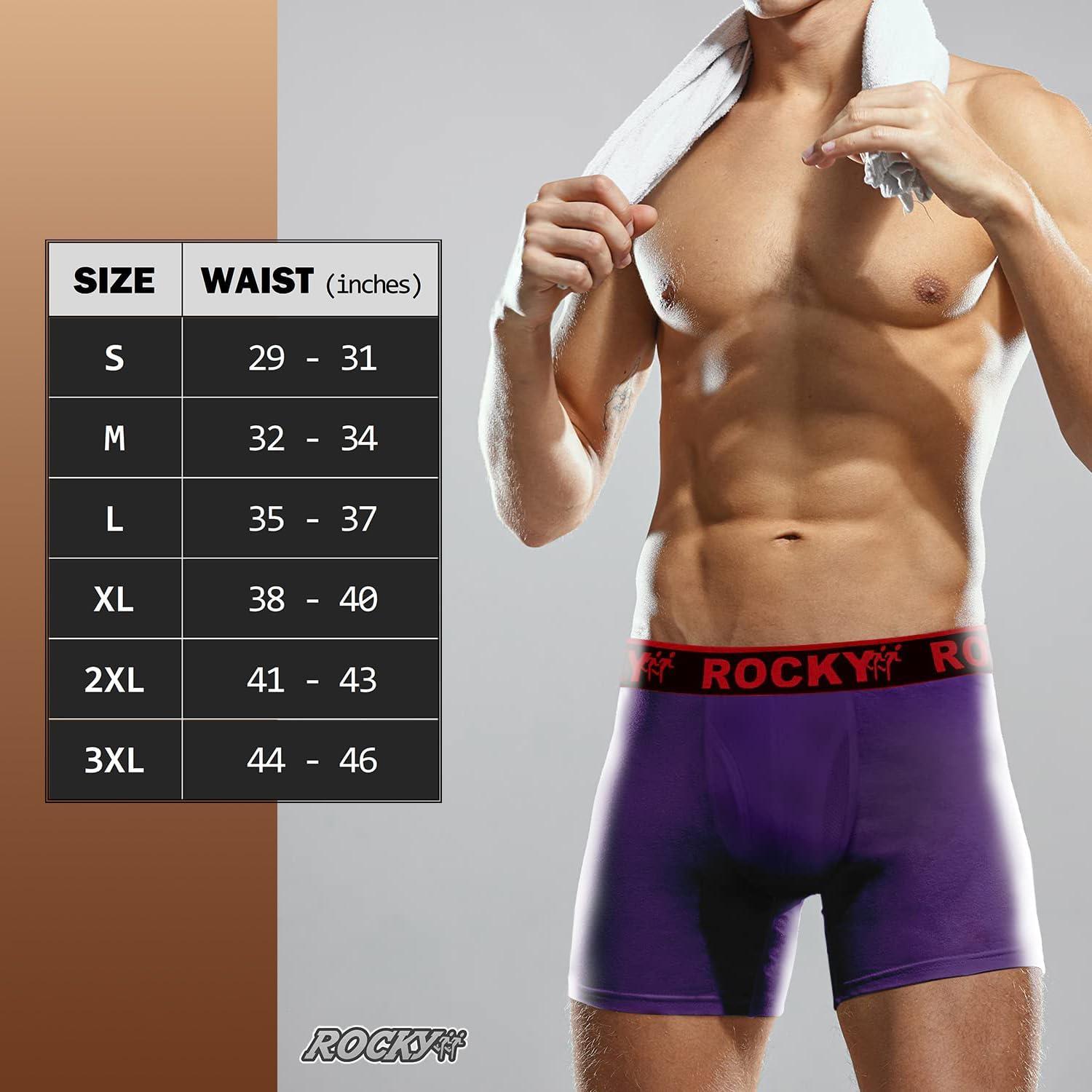 image:imageRocky Mens Boxer Briefs 4Way High Performance Pouch Underwear 2Pack TaglessPurple