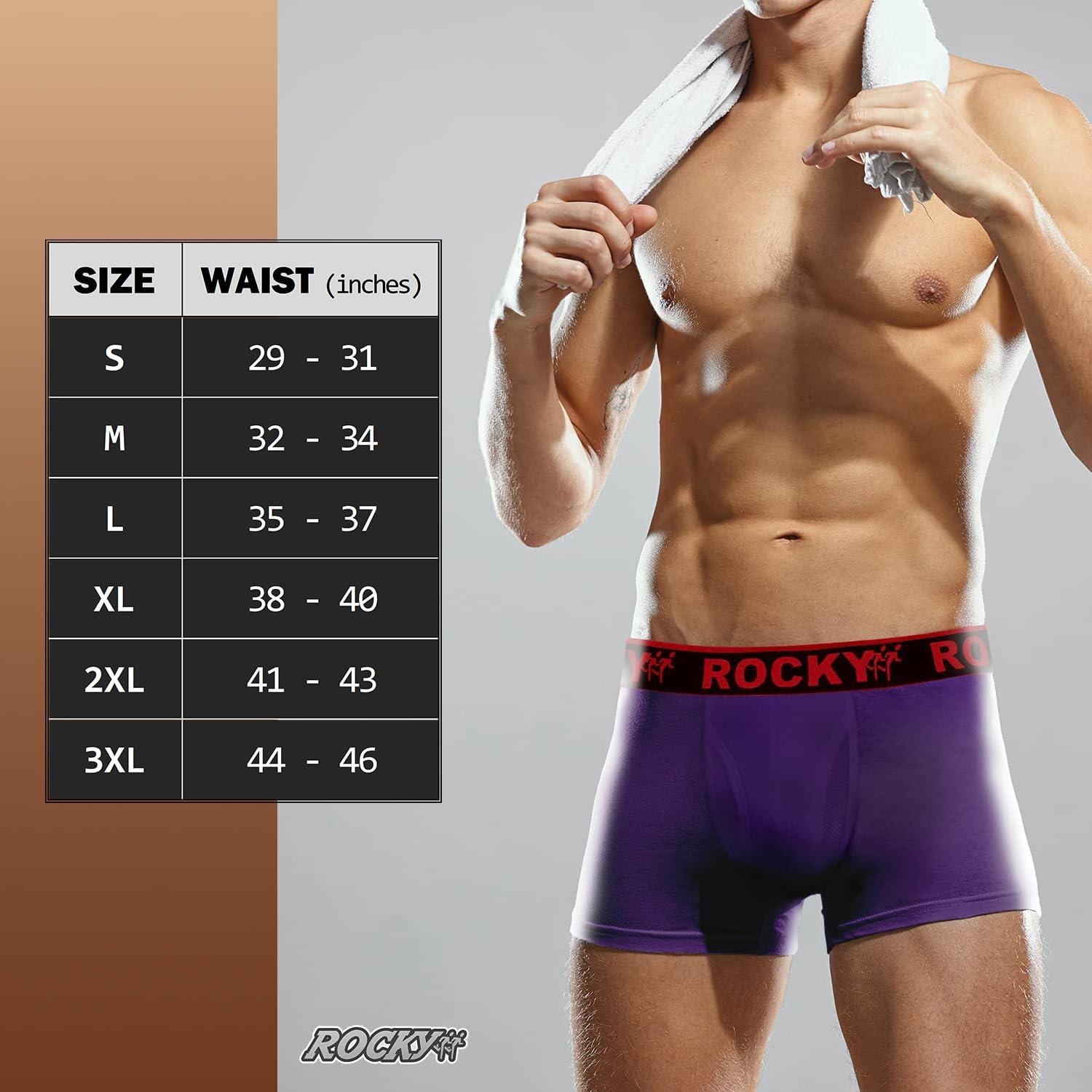 image:imageRocky Mens Boxer Briefs 4Way High Performance Pouch Underwear 2Pack TaglessPurple
