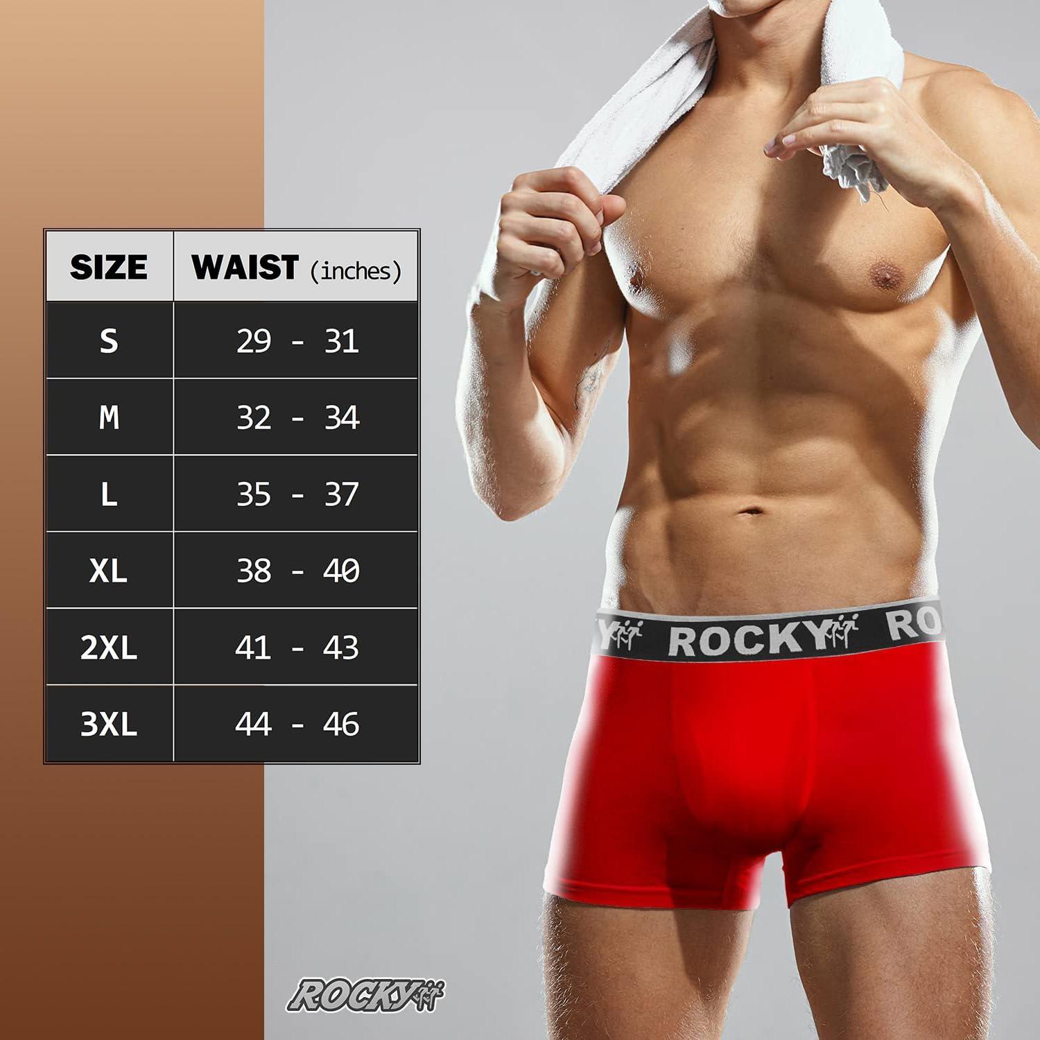image:imageRocky Mens Boxer Briefs 4Way High Performance Pouch Underwear 2Pack TaglessRed