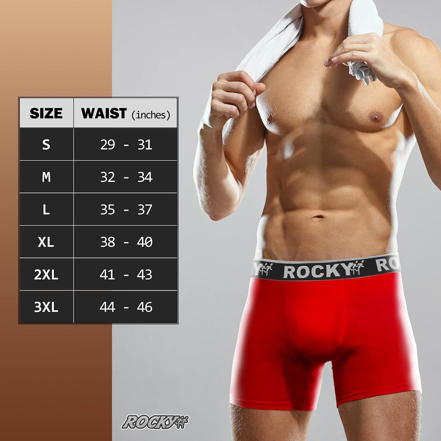 image:imageRocky Mens Boxer Briefs 4Way High Performance Pouch Underwear 2Pack TaglessRed