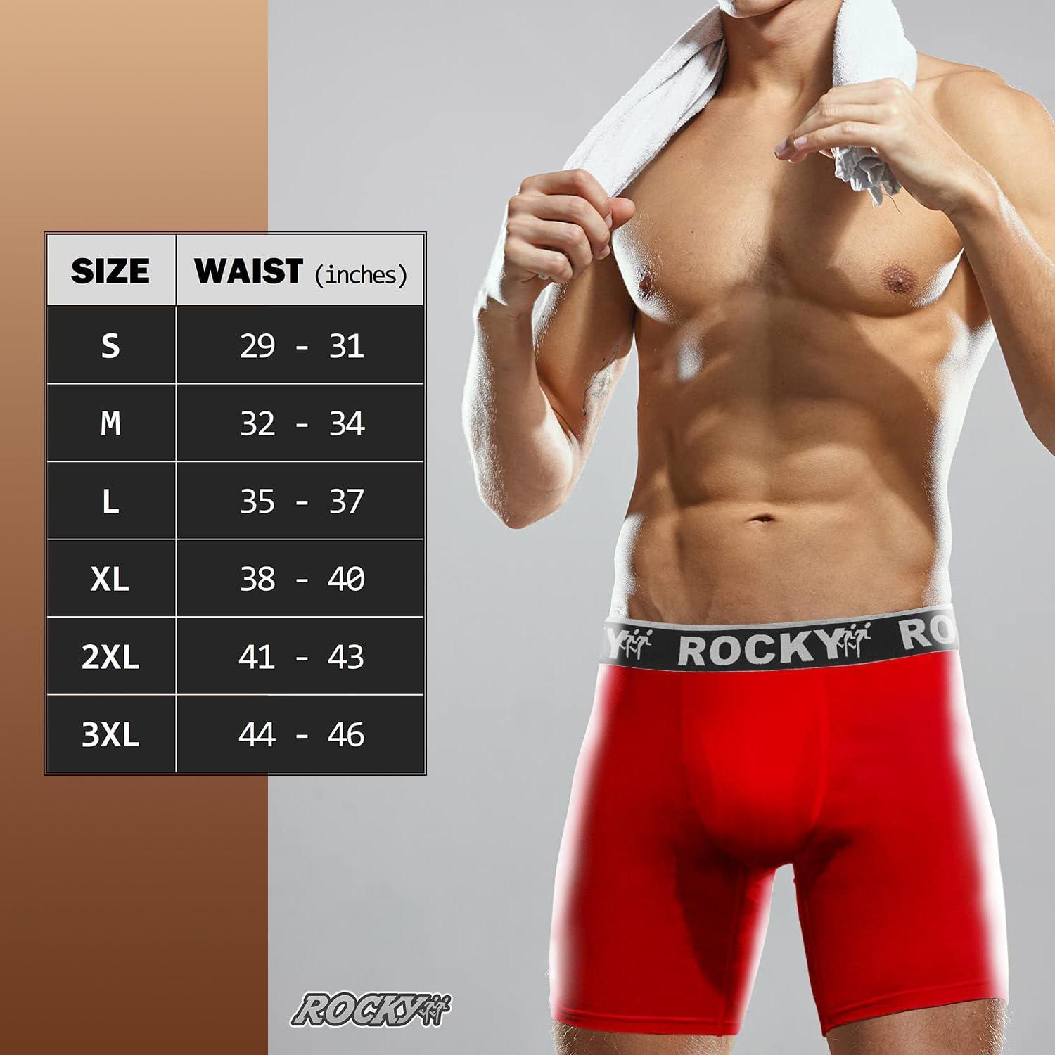image:imageRocky Mens Boxer Briefs 4Way High Performance Pouch Underwear 2Pack TaglessRed