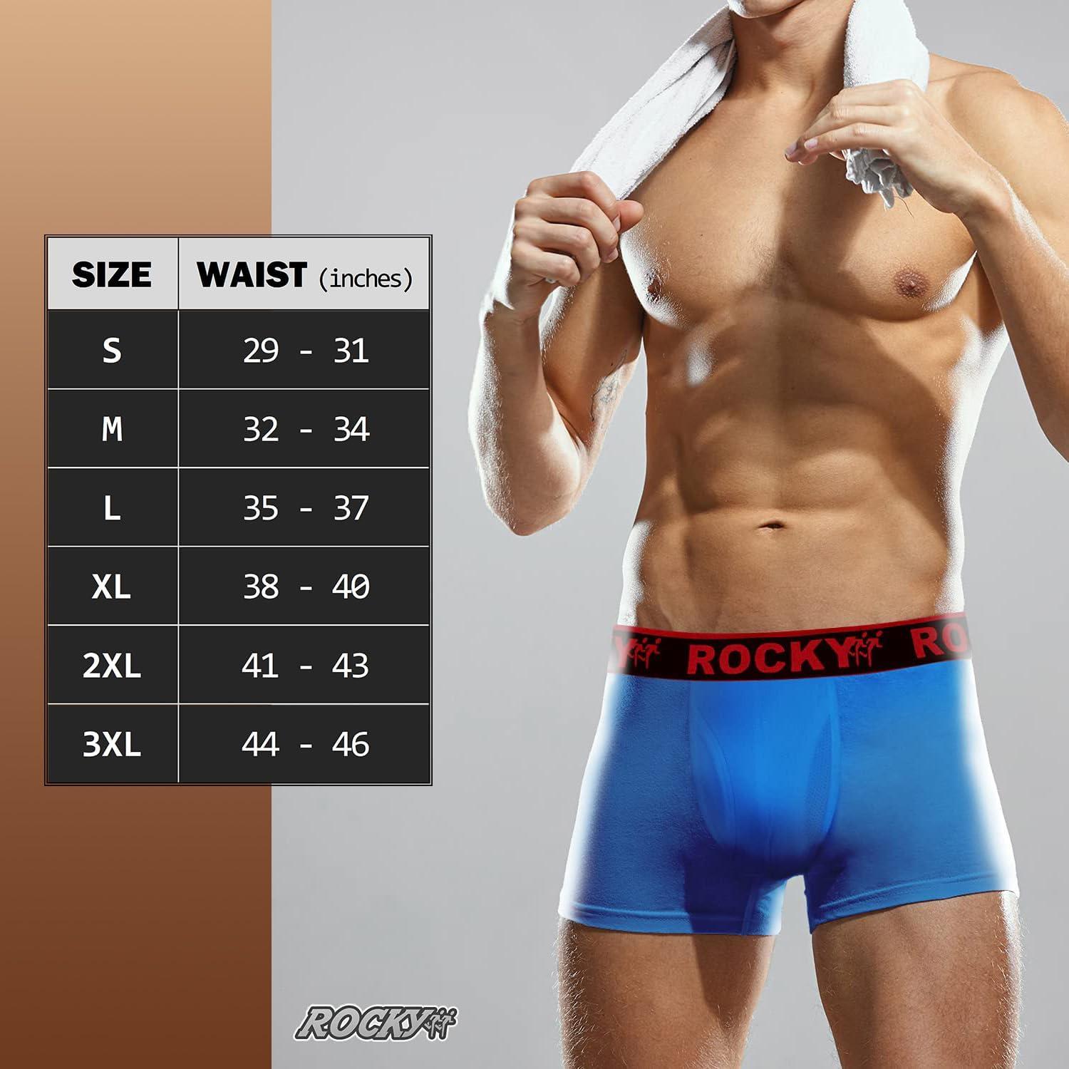image:imageRocky Mens Boxer Briefs 4Way High Performance Pouch Underwear 2Pack TaglessRoyal Blue