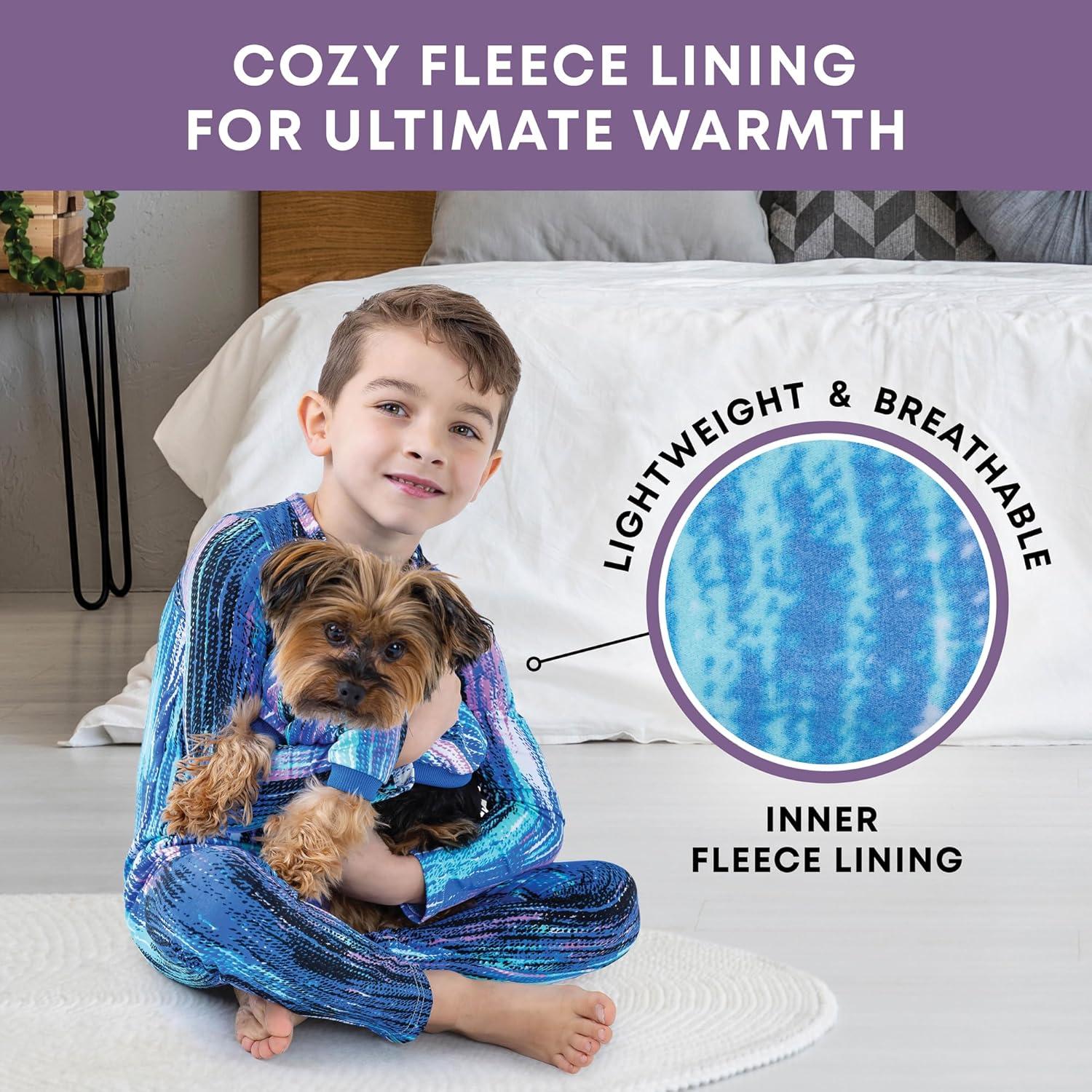 image:imageRocky Thermal Jacket Clothes Fleece Lined Sweater for Dogs Puppies Warm Coat Bodysuit Onesie One Piece Vest Pet Jammies with Leg Warmers for Small Medium Large Dogs Cats Rope SmallRope