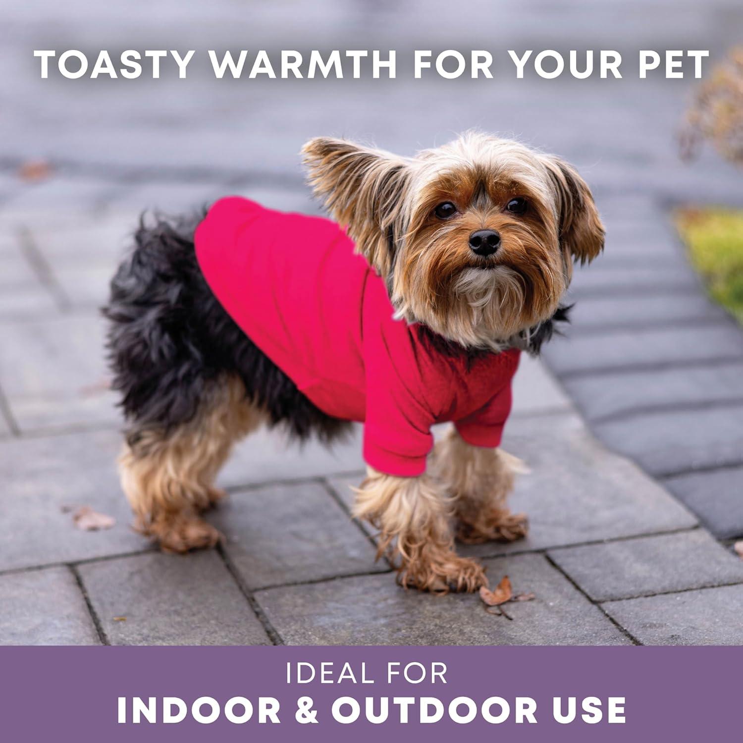 image:imageRocky Thermal Jacket Clothes Fleece Lined Sweater for Dogs Puppies Warm Coat Bodysuit Onesie One Piece Vest Pet Jammies with Leg Warmers for Small Medium Large Dogs Cats Rope SmallCoral