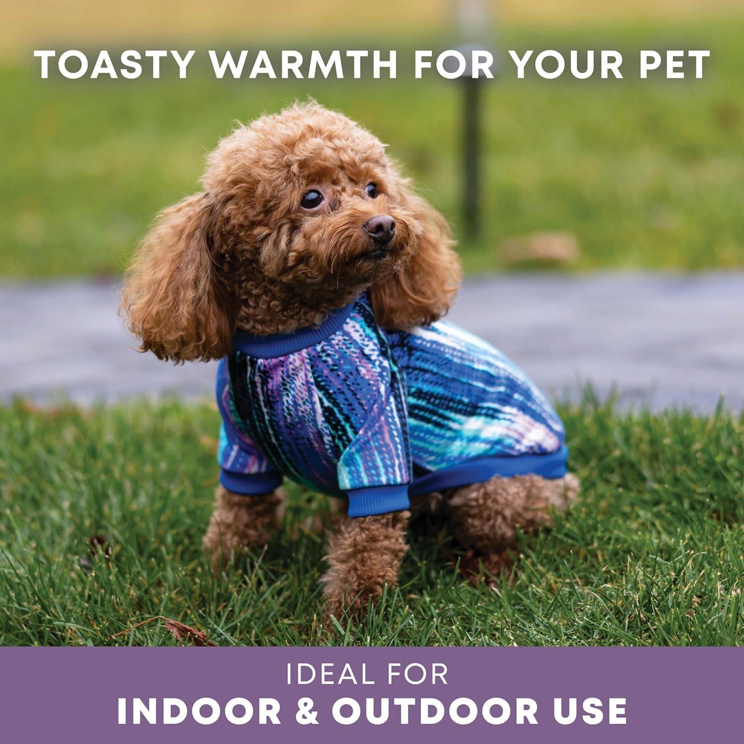 image:imageRocky Thermal Jacket Clothes Fleece Lined Sweater for Dogs Puppies Warm Coat Bodysuit Onesie One Piece Vest Pet Jammies with Leg Warmers for Small Medium Large Dogs Cats Rope SmallRope