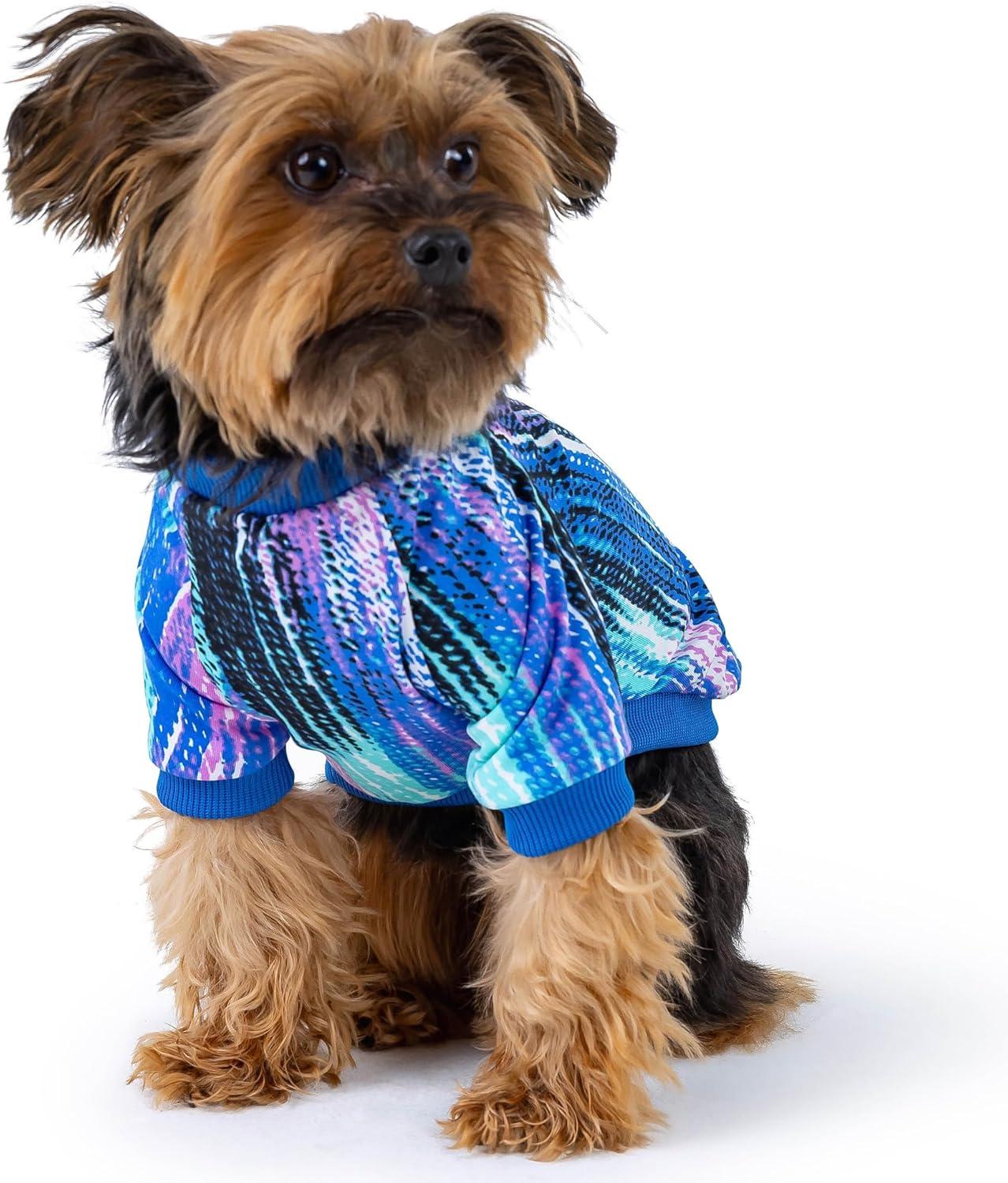 image:imageRocky Thermal Jacket Clothes Fleece Lined Sweater for Dogs Puppies Warm Coat Bodysuit Onesie One Piece Vest Pet Jammies with Leg Warmers for Small Medium Large Dogs Cats Rope SmallRope