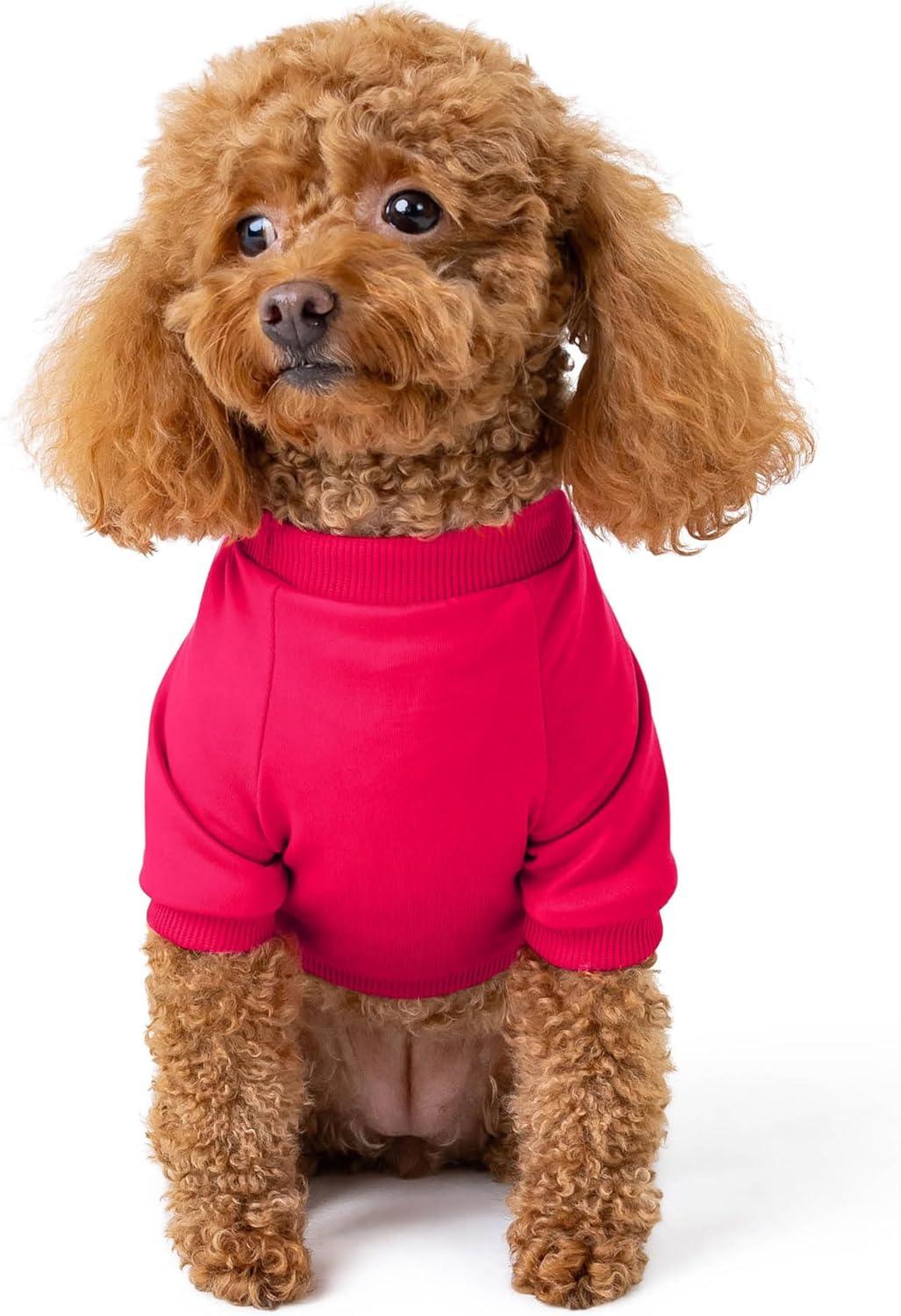 image:imageRocky Thermal Jacket Clothes Fleece Lined Sweater for Dogs Puppies Warm Coat Bodysuit Onesie One Piece Vest Pet Jammies with Leg Warmers for Small Medium Large Dogs Cats Rope SmallCoral