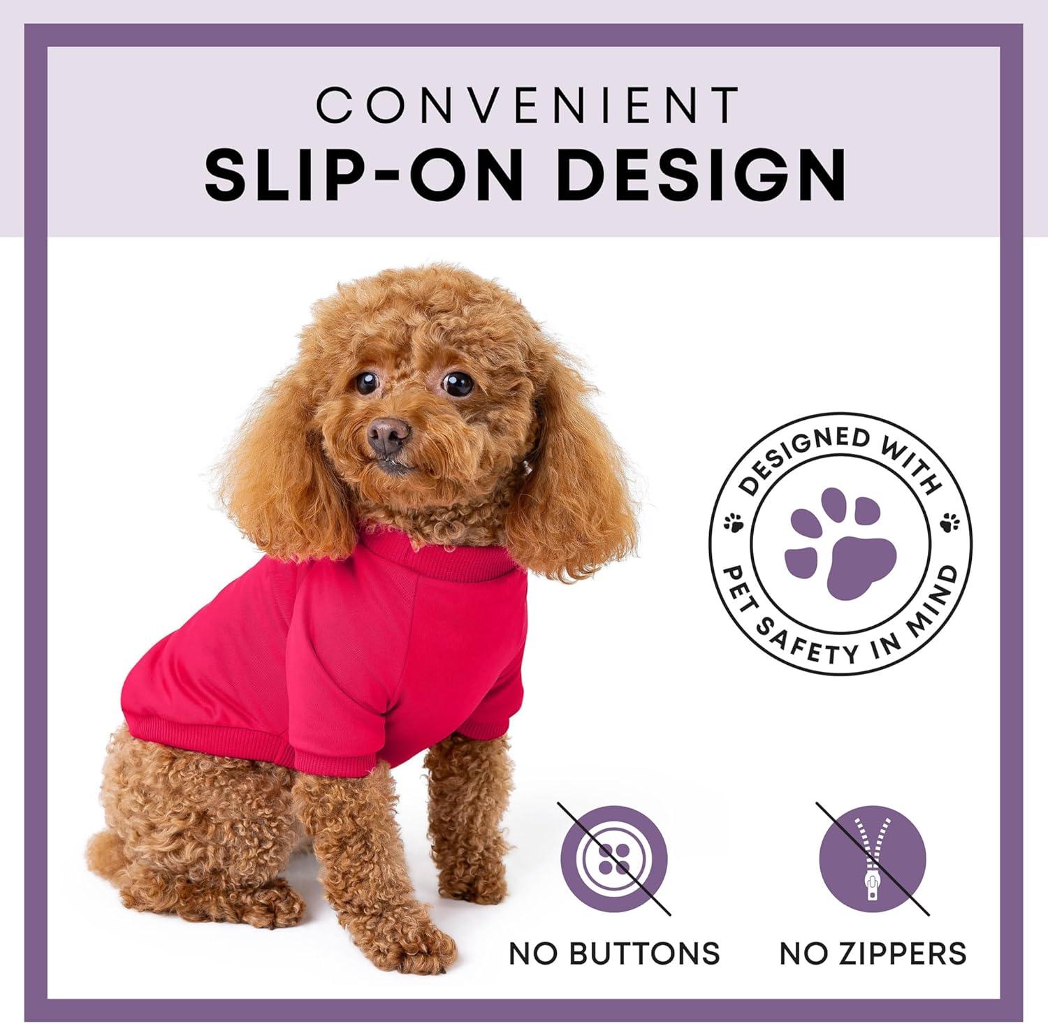 image:imageRocky Thermal Jacket Clothes Fleece Lined Sweater for Dogs Puppies Warm Coat Bodysuit Onesie One Piece Vest Pet Jammies with Leg Warmers for Small Medium Large Dogs Cats Rope SmallCoral