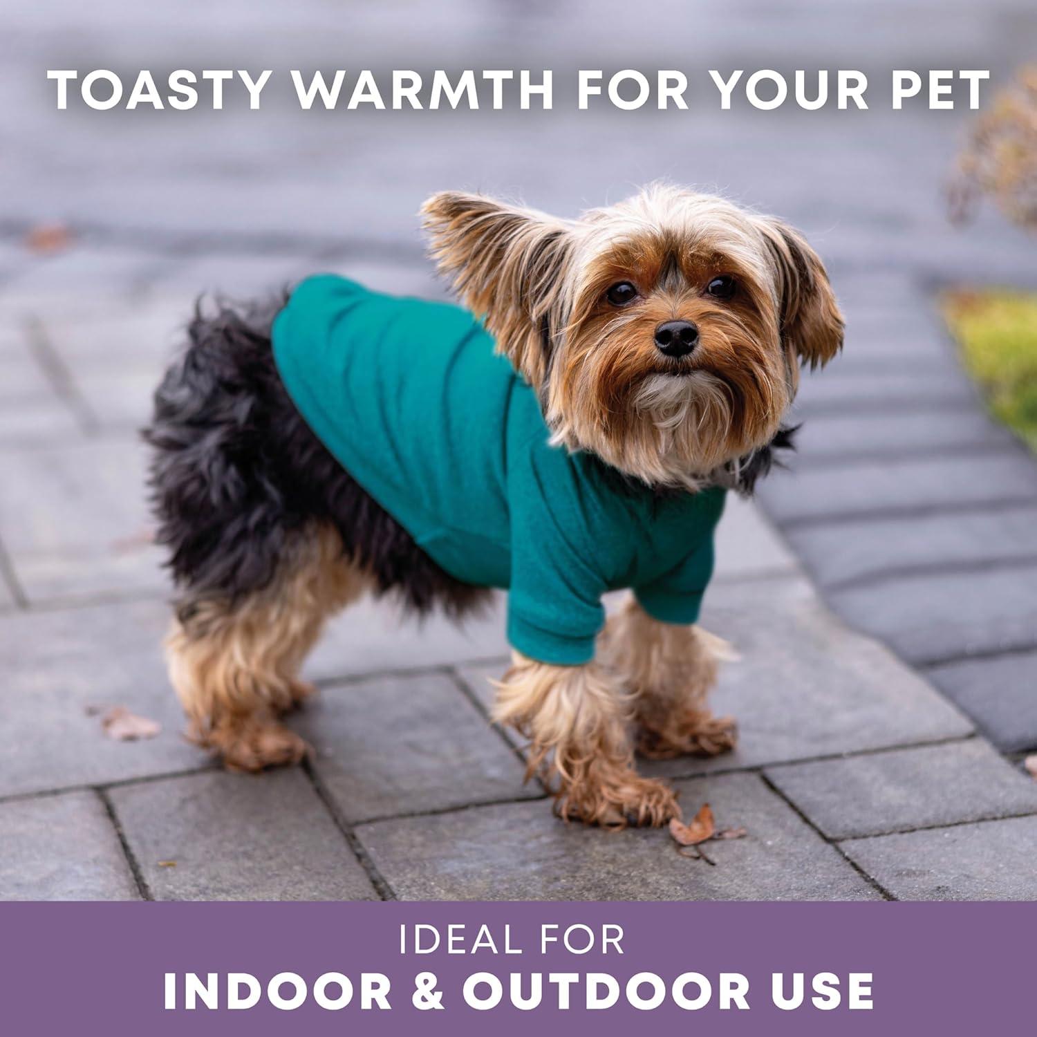 image:imageRocky Thermal Jacket Clothes Fleece Lined Sweater for Dogs Puppies Warm Coat Bodysuit Onesie One Piece Vest Pet Jammies with Leg Warmers for Small Medium Large Dogs Cats Rope SmallJade