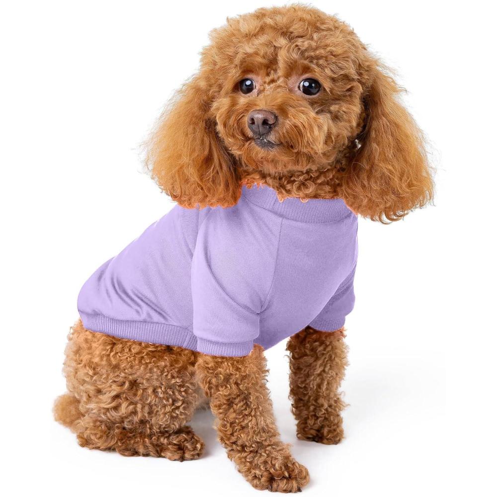image:imageRocky Thermal Jacket Clothes Fleece Lined Sweater for Dogs Puppies Warm Coat Bodysuit Onesie One Piece Vest Pet Jammies with Leg Warmers for Small Medium Large Dogs Cats Rope SmallLavender