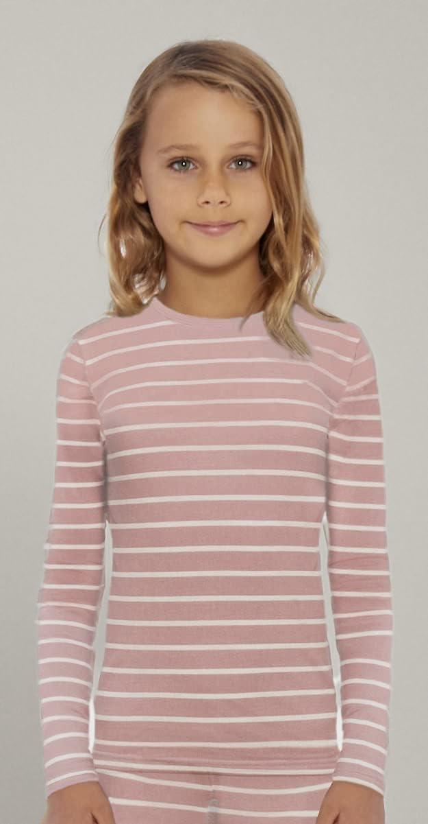 image:imageRocky Thermal Underwear for Kids Girls Thermals Long Johns Underwear Base Layer for Cold weatherskiingPink Striped