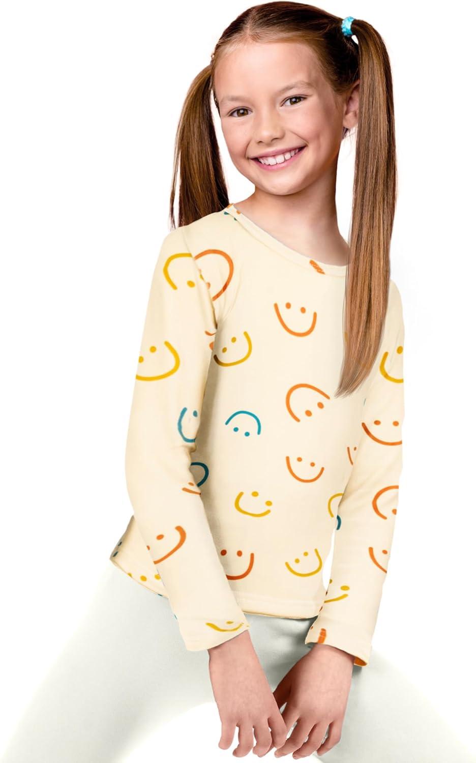 image:imageRocky Thermal Underwear for Kids Girls Thermals Long Johns Underwear Base Layer for Cold weatherskiingSmile Design