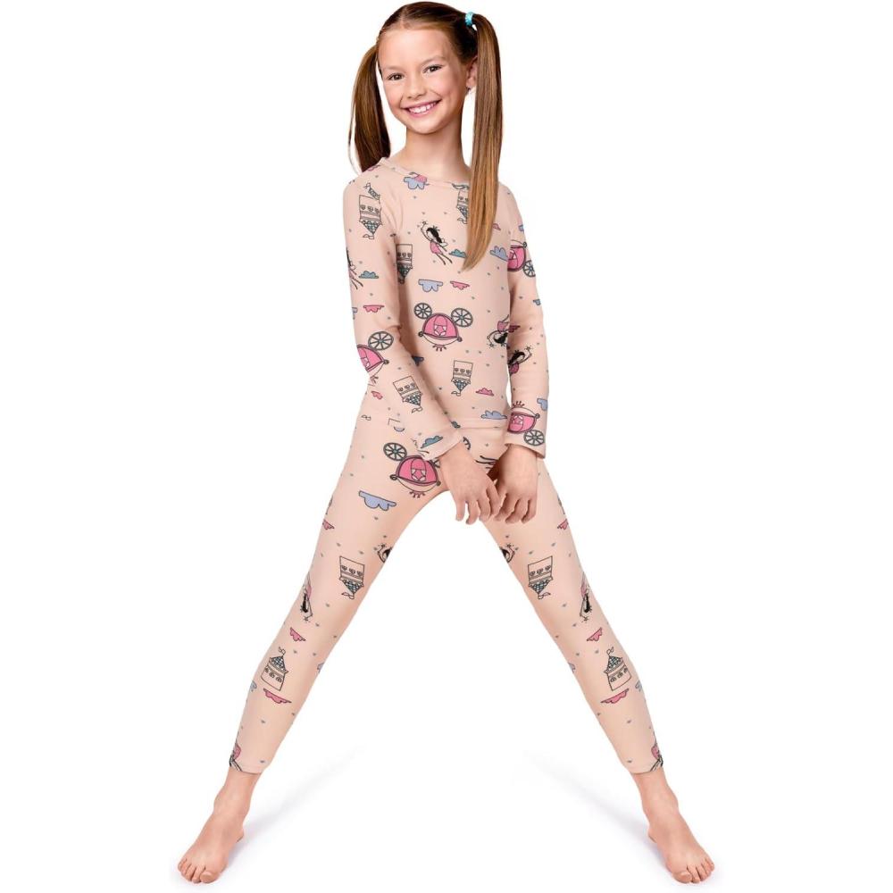 image:imageRocky Thermal Underwear for Kids Girls Thermals Long Johns Underwear Base Layer for Cold weatherskiingMagical Fairy Design