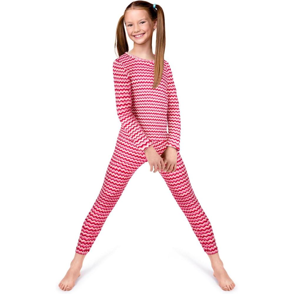 image:imageRocky Thermal Underwear for Kids Girls Thermals Long Johns Underwear Base Layer for Cold weatherskiingZig Zag Design