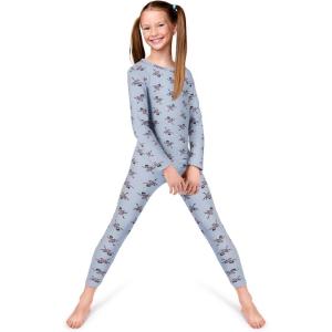 Rocky Thermal Underwear for Kids, Girls Thermals Long Johns Underwear, Base Layer for Cold weather/skiing(Ballerina Design)