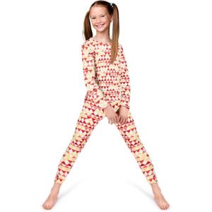 Rocky Thermal Underwear for Kids, Girls Thermals Long Johns Underwear, Base Layer for Cold weather/skiing(Triangle Design)