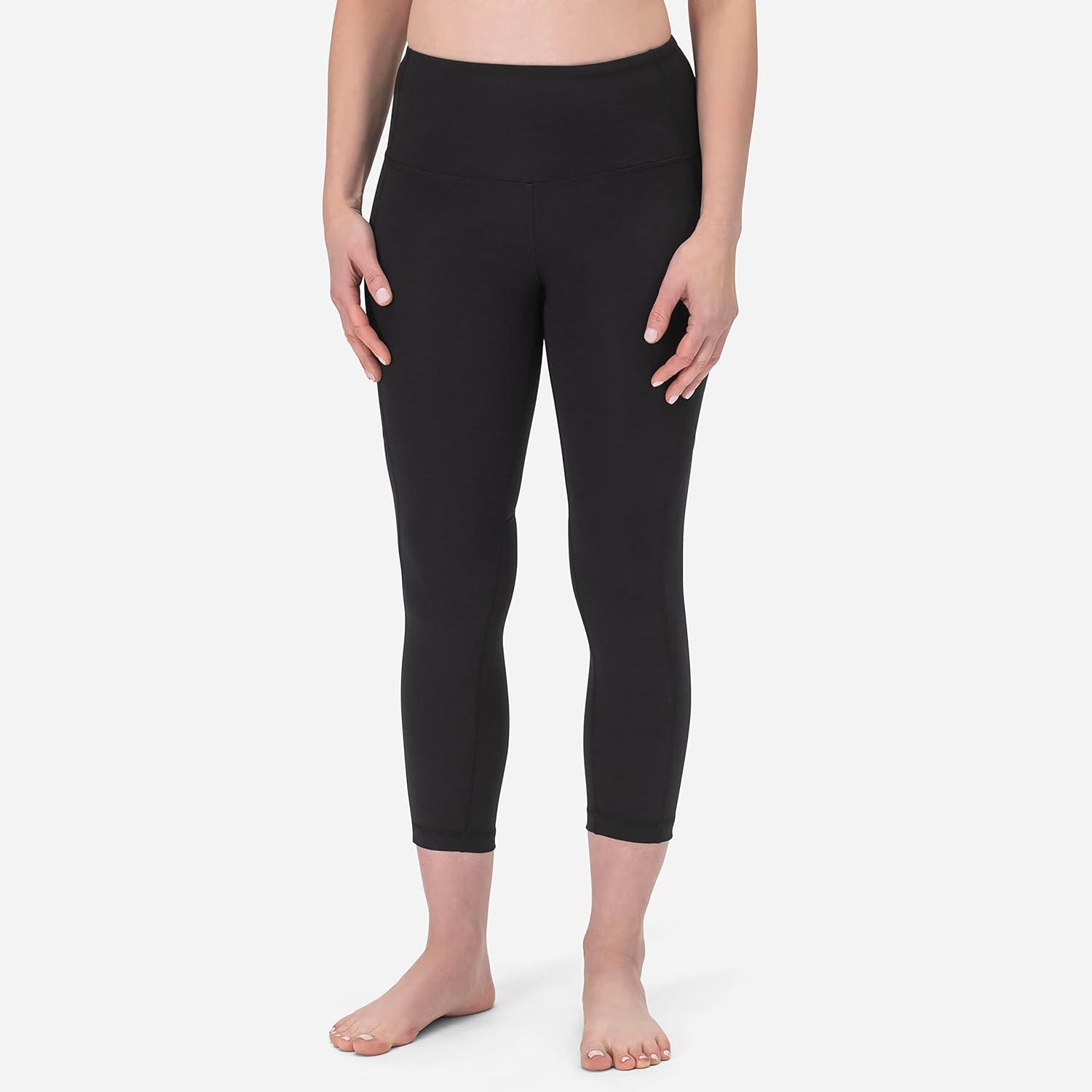 image:imageROCKY High Waisted Yoga Leggings Workout Running Activewear Tummy Control Leggings for Women Capri amp Full Length PantsBlack
