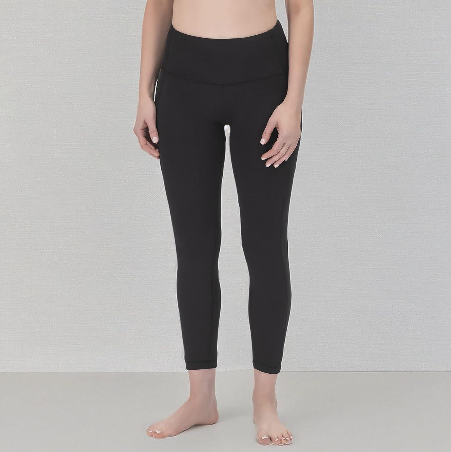 image:imageROCKY High Waisted Yoga Leggings Workout Running Activewear Tummy Control Leggings for Women Capri amp Full Length PantsBlack