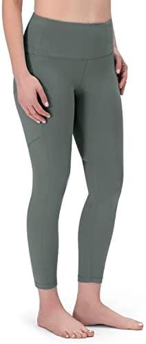 image:imageROCKY High Waisted Yoga Leggings Workout Running Activewear Tummy Control Leggings for Women Capri amp Full Length PantsGreen