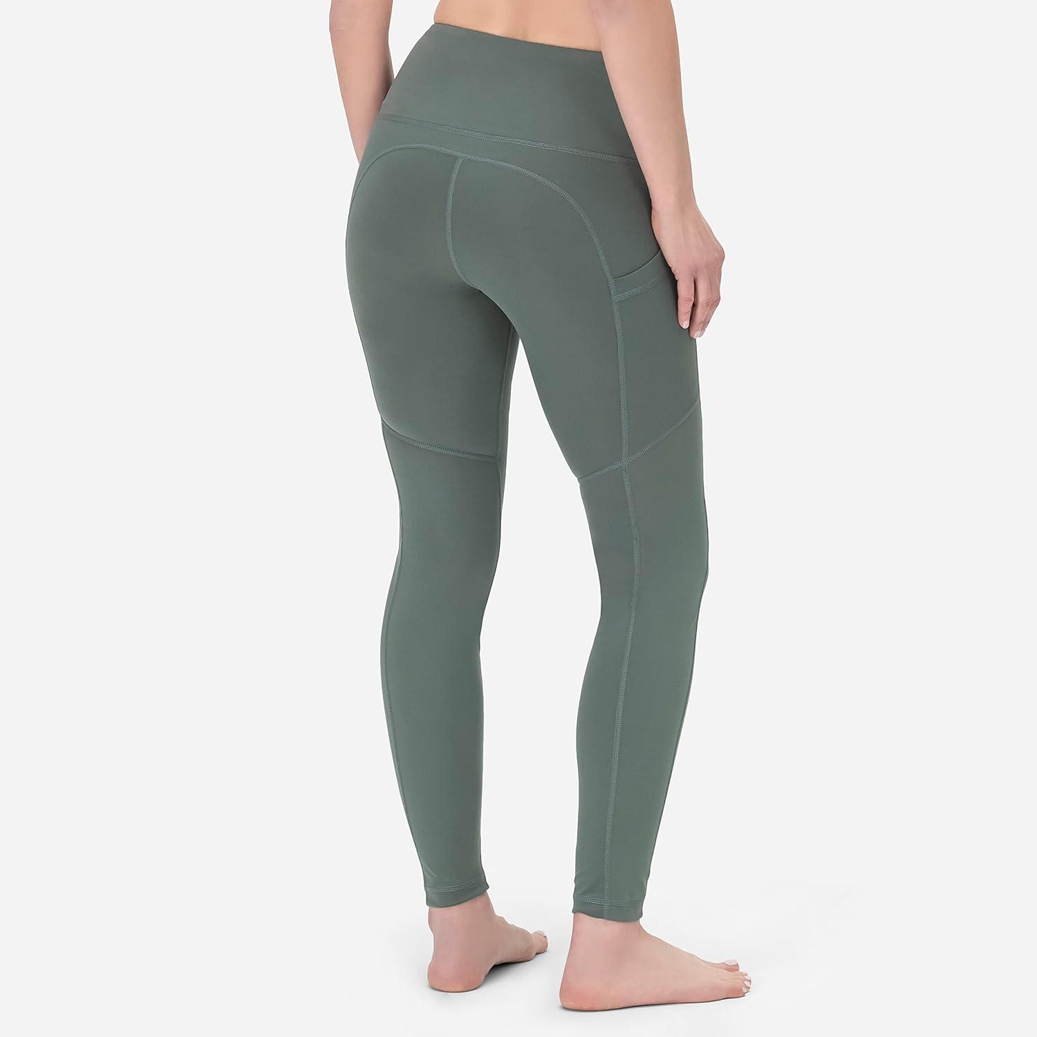 image:imageROCKY High Waisted Yoga Leggings Workout Running Activewear Tummy Control Leggings for Women Capri amp Full Length PantsGreen