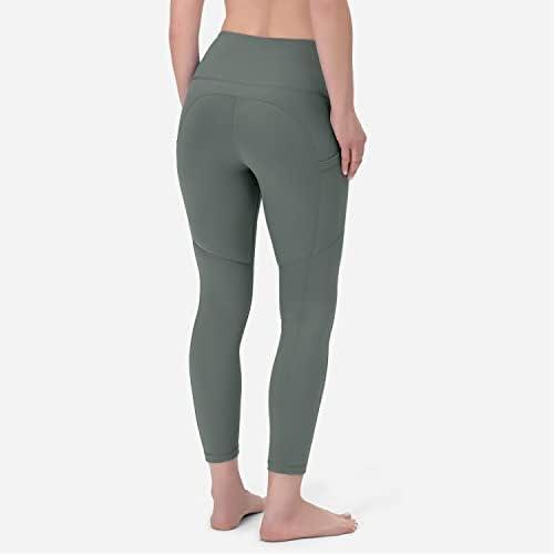 image:imageROCKY High Waisted Yoga Leggings Workout Running Activewear Tummy Control Leggings for Women Capri amp Full Length PantsGreen
