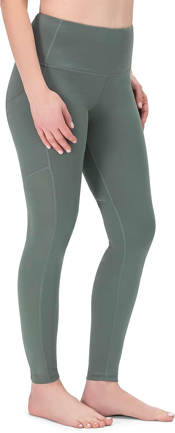 image:imageROCKY High Waisted Yoga Leggings Workout Running Activewear Tummy Control Leggings for Women Capri amp Full Length PantsGreen