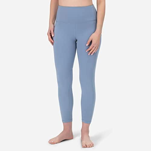 image:imageROCKY High Waisted Yoga Leggings Workout Running Activewear Tummy Control Leggings for Women Capri amp Full Length PantsLight Blue