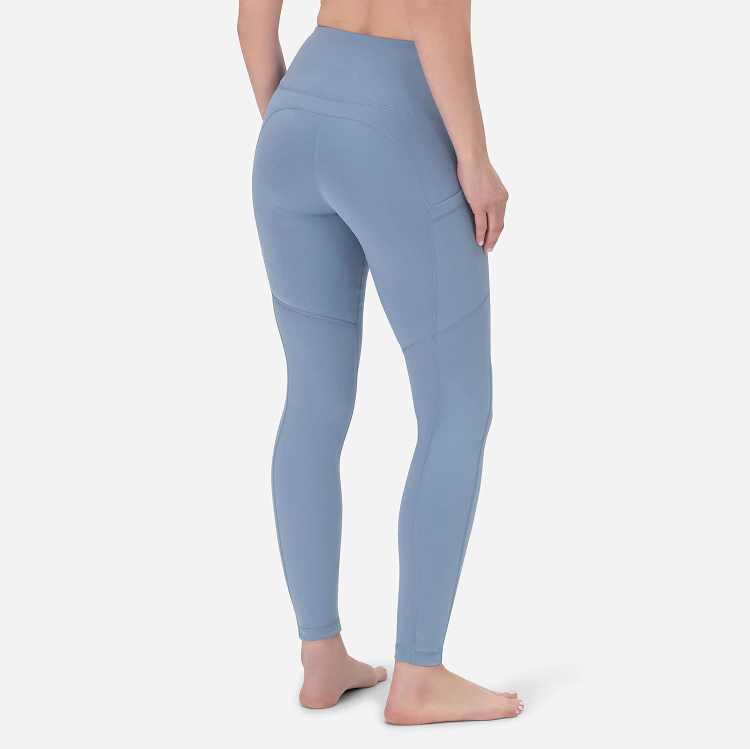 image:imageROCKY High Waisted Yoga Leggings Workout Running Activewear Tummy Control Leggings for Women Capri amp Full Length PantsLight Blue
