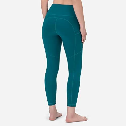 image:imageROCKY High Waisted Yoga Leggings Workout Running Activewear Tummy Control Leggings for Women Capri amp Full Length PantsPeak Blue