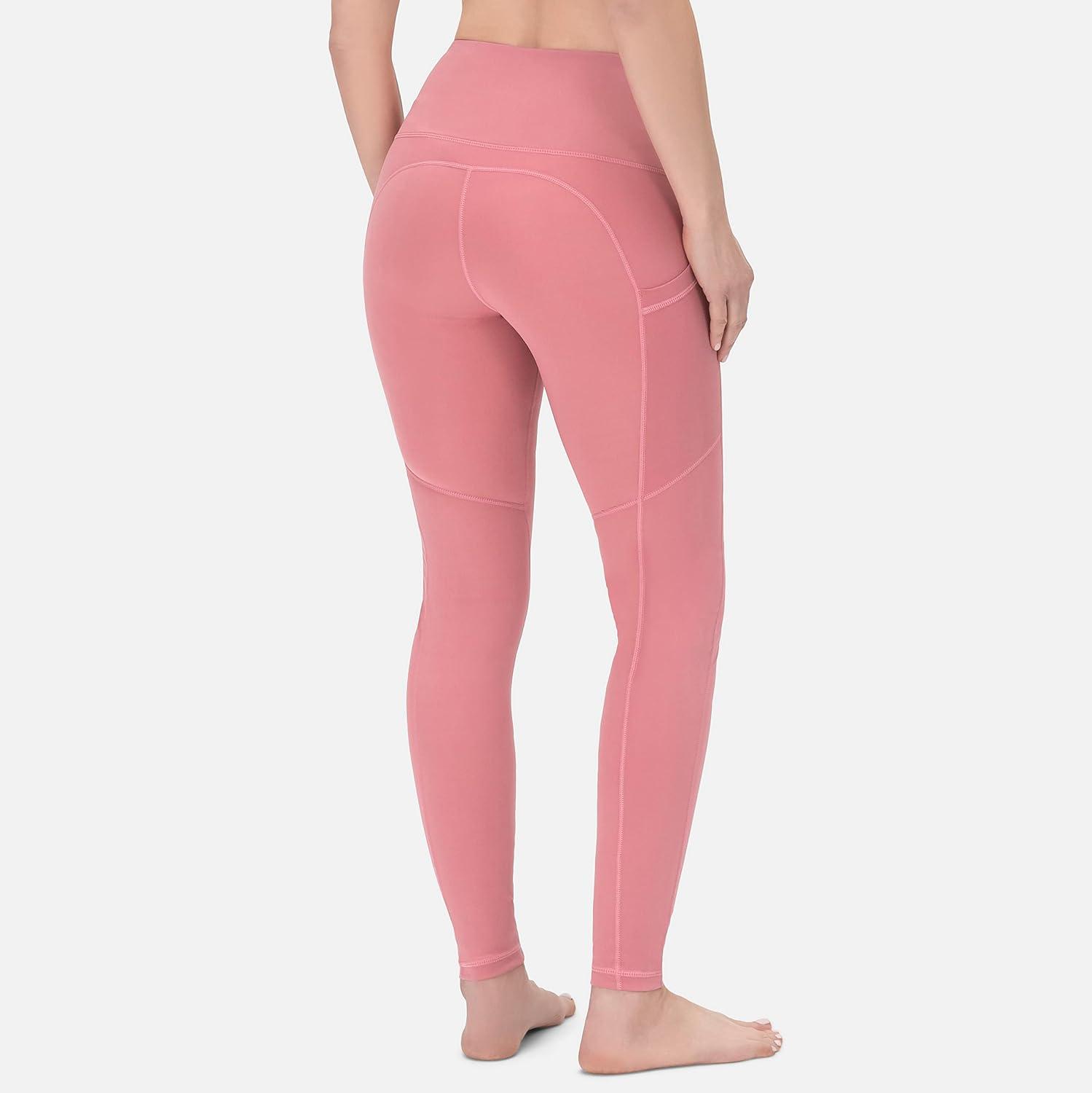 image:imageROCKY High Waisted Yoga Leggings Workout Running Activewear Tummy Control Leggings for Women Capri amp Full Length PantsPink