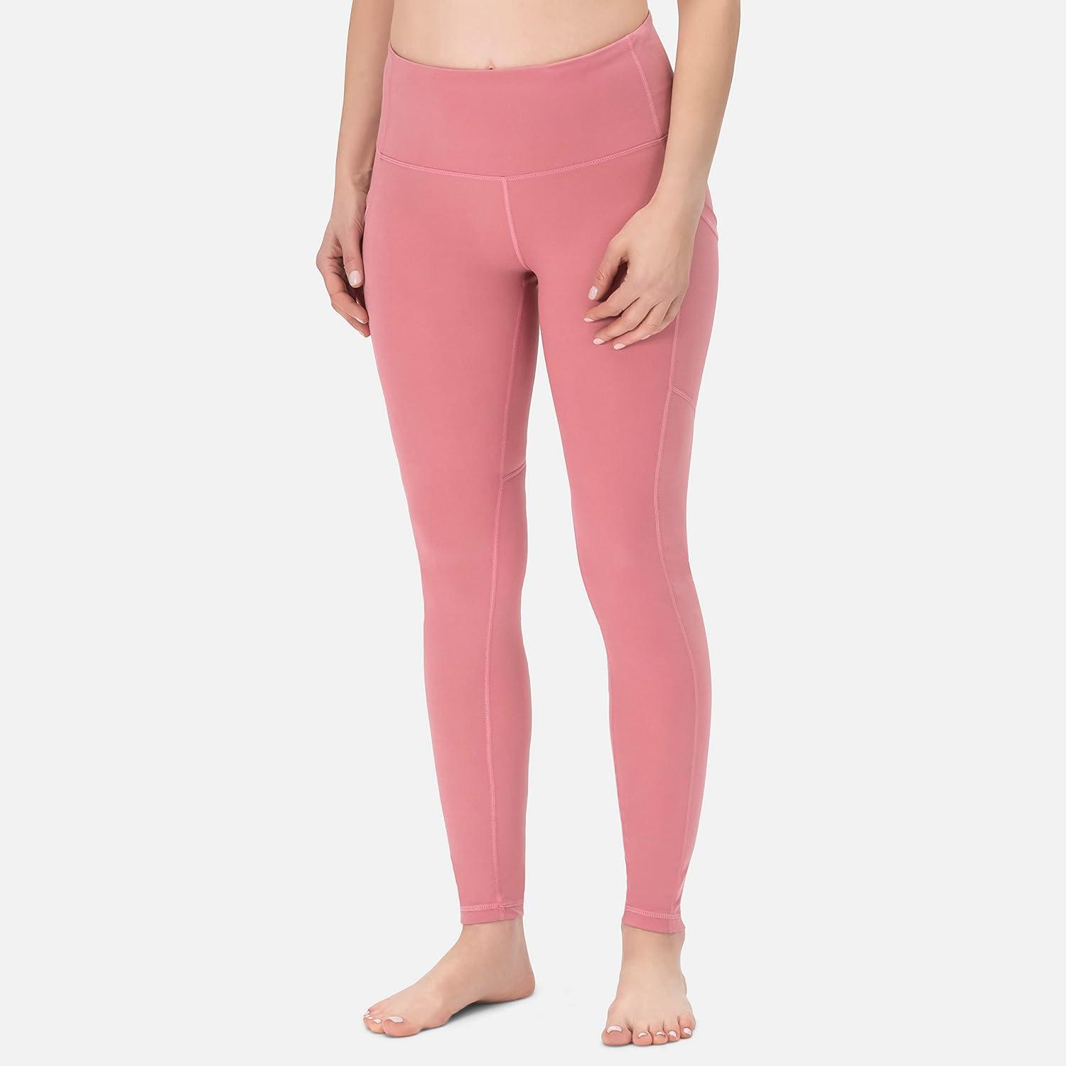 image:imageROCKY High Waisted Yoga Leggings Workout Running Activewear Tummy Control Leggings for Women Capri amp Full Length PantsPink