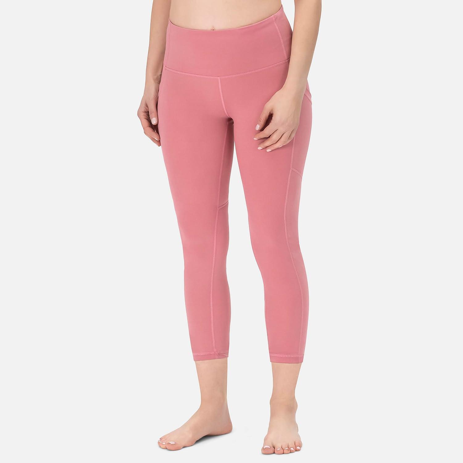 image:imageROCKY High Waisted Yoga Leggings Workout Running Activewear Tummy Control Leggings for Women Capri amp Full Length PantsPink