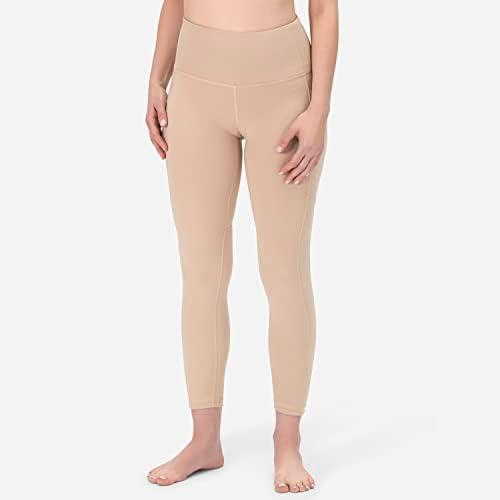image:imageROCKY High Waisted Yoga Leggings Workout Running Activewear Tummy Control Leggings for Women Capri amp Full Length PantsTaupe