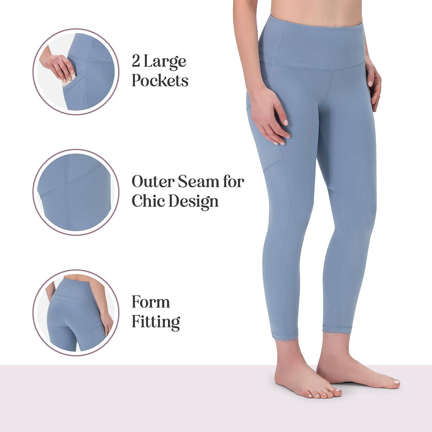 image:imageROCKY High Waisted Yoga Leggings Workout Running Activewear Tummy Control Leggings for Women Capri amp Full Length PantsTaupe