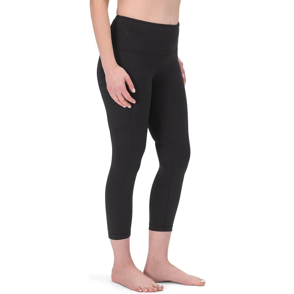 image:imageROCKY High Waisted Yoga Leggings Workout Running Activewear Tummy Control Leggings for Women Capri amp Full Length PantsBlack