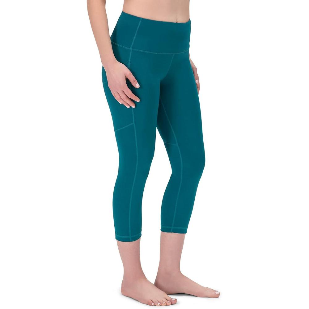 image:imageROCKY High Waisted Yoga Leggings Workout Running Activewear Tummy Control Leggings for Women Capri amp Full Length PantsPeak Blue